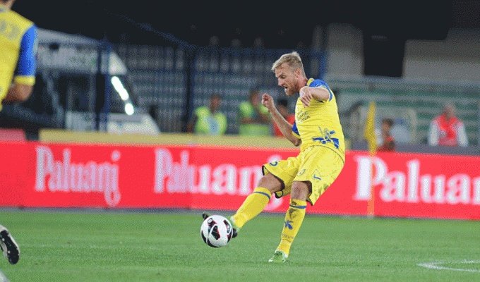 El centrocampista del Chievo, Nicola Rigoni, en un partido. ChievoVerona