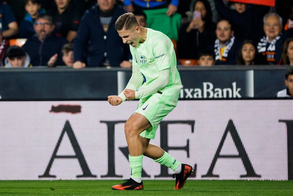 Fermin Lopez scored again against Valencia. EFE
