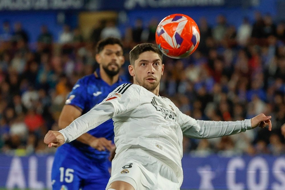 Valverde lors du match de Liga contre Getafe. EFE/Mariscal