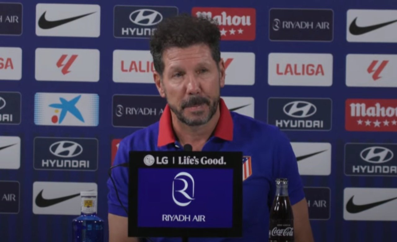 El Cholo habló en rueda de prensa. Captura/AtléticoDeMadrid