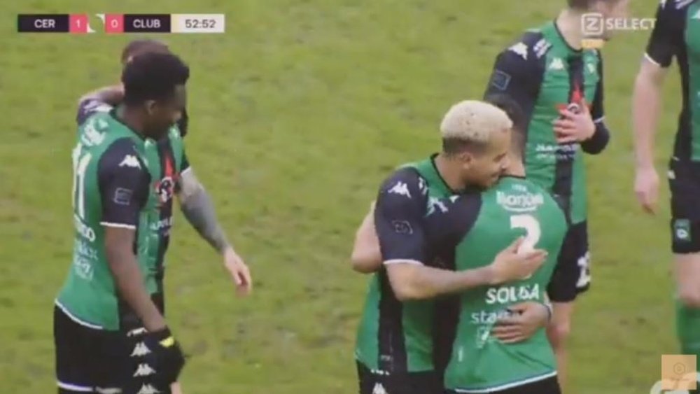 El Cercle se lleva el derbi de Brujas 8 años después. Captura/ZiggoSport