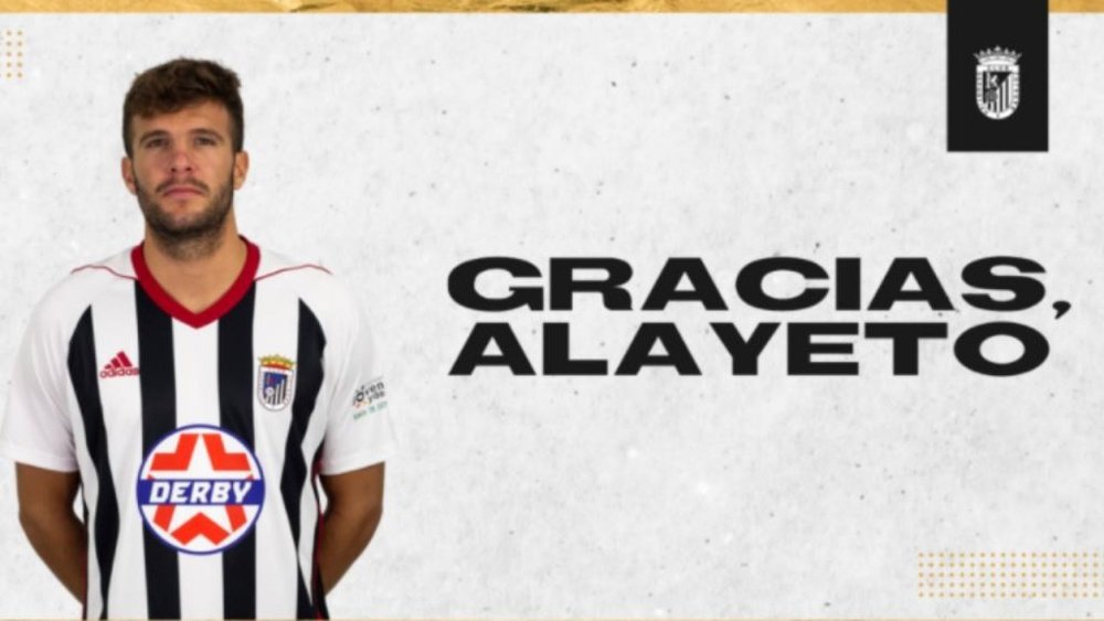 Alayeto no seguirá formando parte de la plantilla del CD Badajoz. Twitter/CDBadajoz