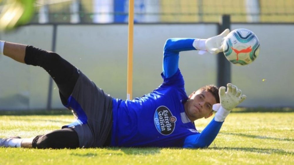 El colombiano Lucho García explicó cómo jugó ante el Guijuelo. Twitter/RCDeportivo