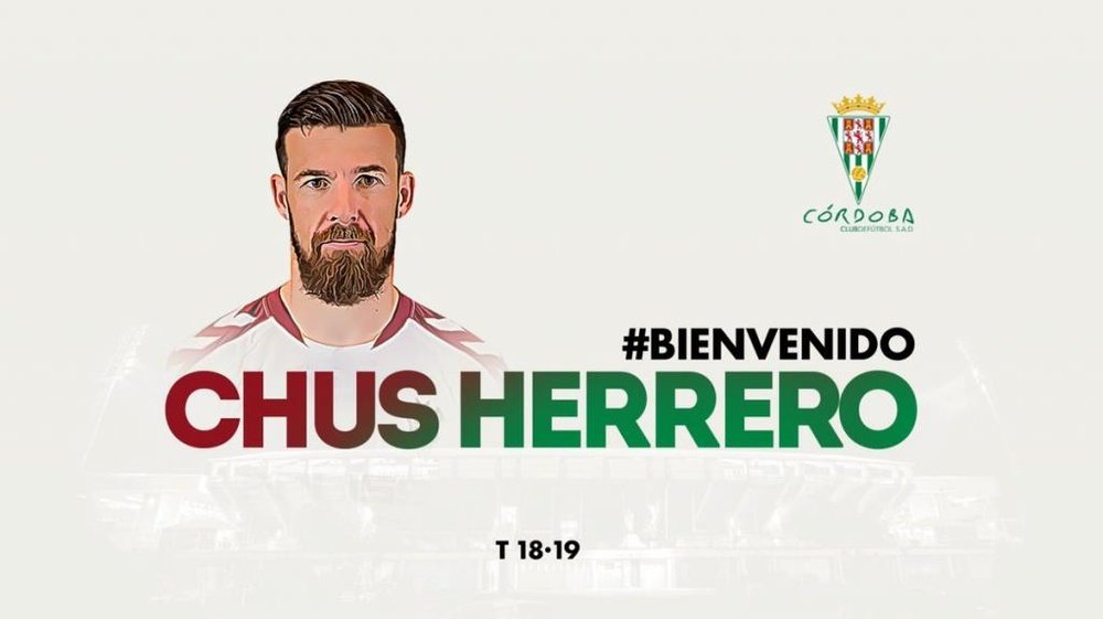 Chus Herrero, nuevo jugador del Córdoba. CordobaCFSAD