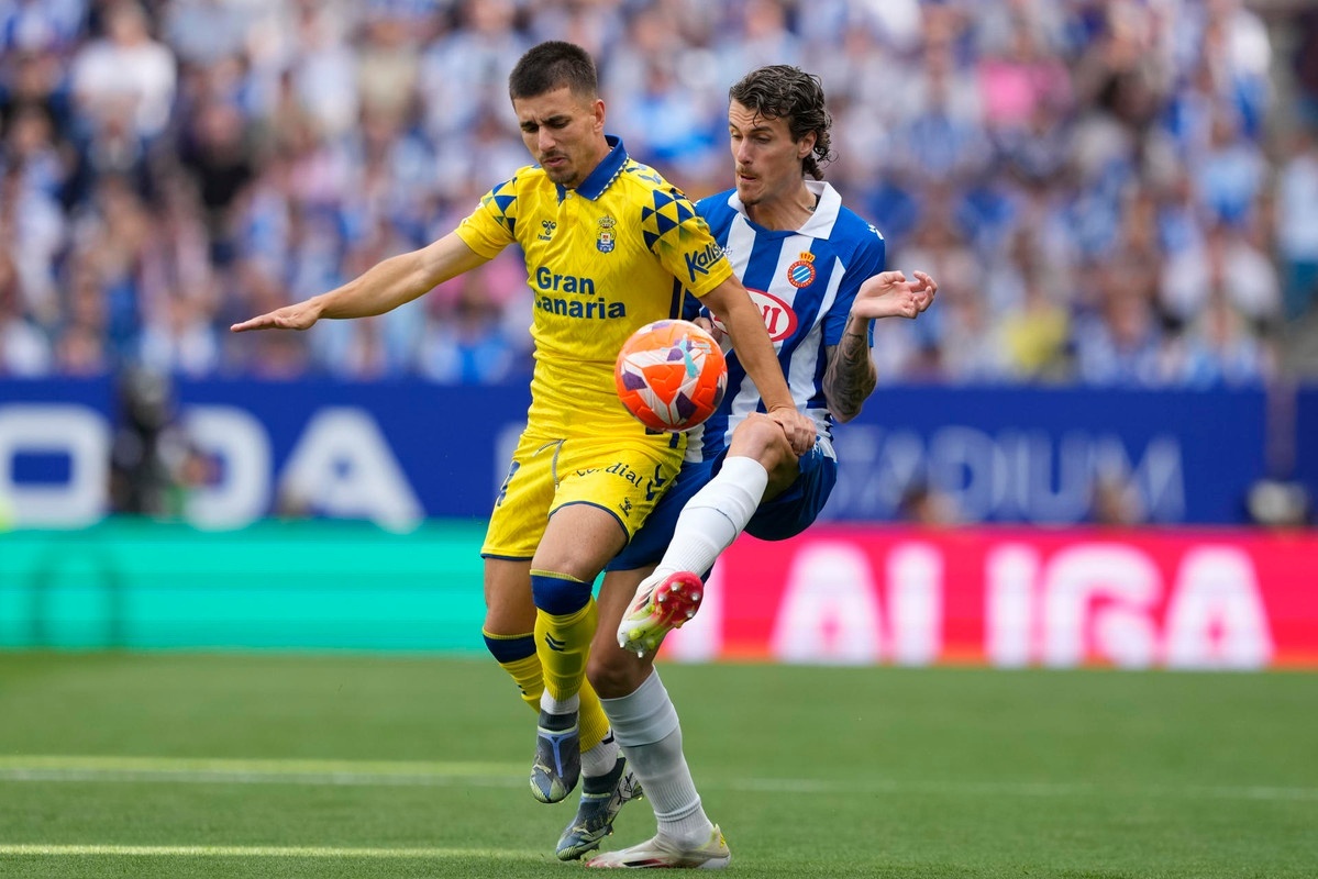 Carlos Romero, en el Espanyol-Las Palmas