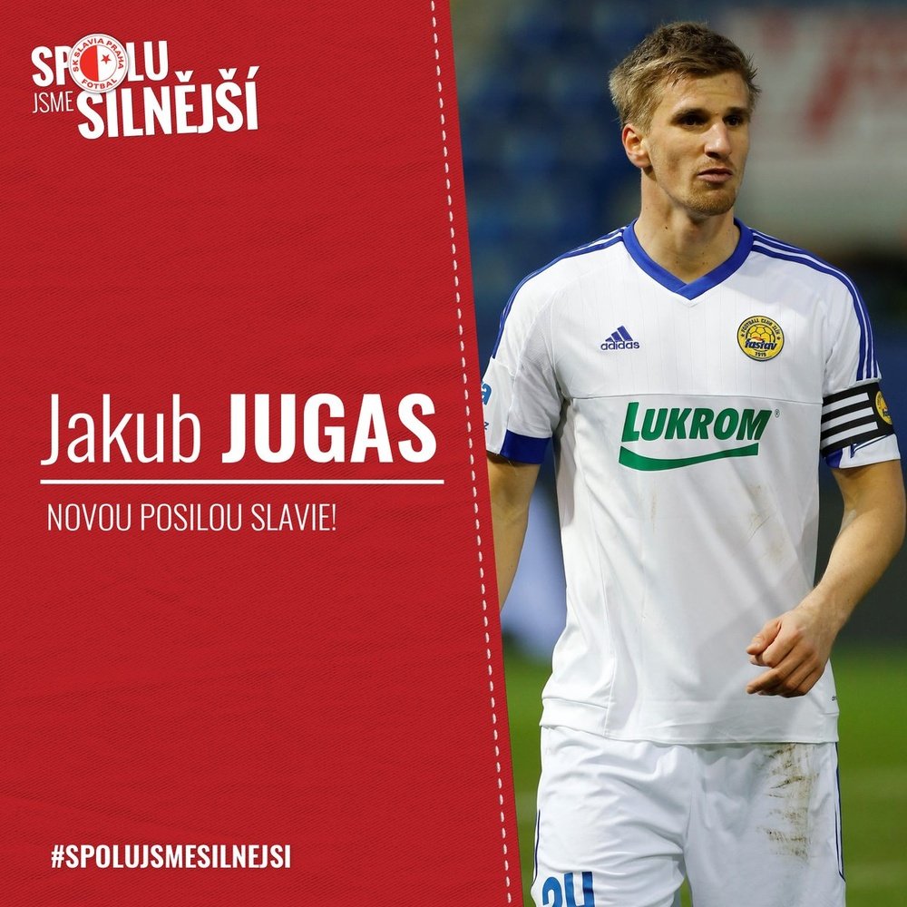Jakub Jugas ya es nuevo jugador del Slavia de Praga. SlaviaOfficial