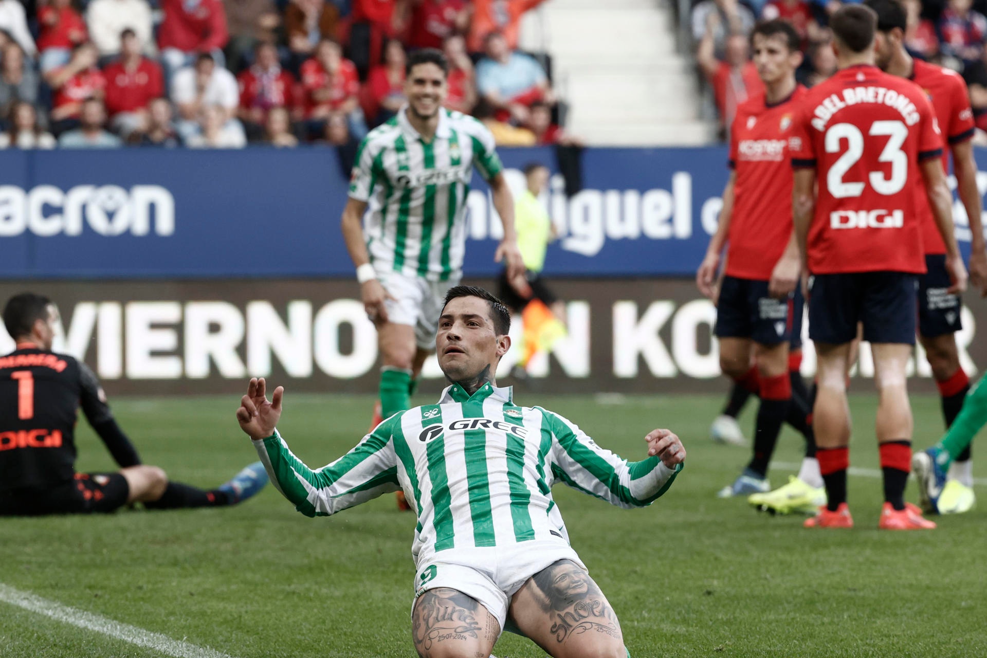 El Betis venció a Osasuna. EFE