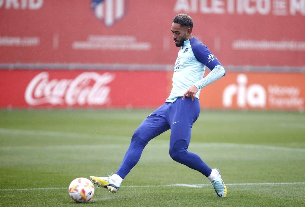 Matheus Cunha was one of Atletico's players to miss training. AFP