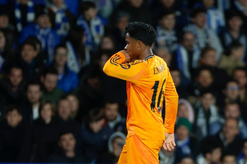 Com golaço de Endrick, Real Madrid bate o Real Sociedad na Copa do Rei. EFE