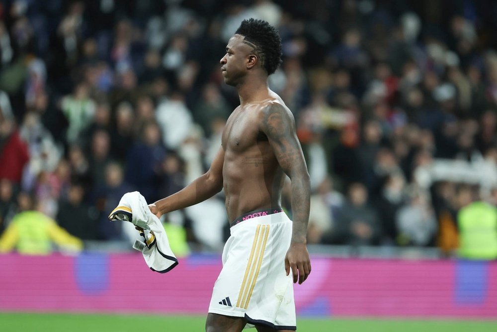 Vinicius stole the show against Girona with one goal and two assists. EFE