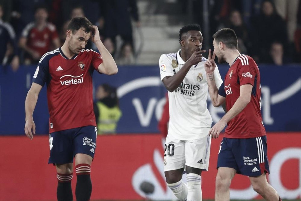 Vinicius insulted the referee, but got off scot-free. EFE