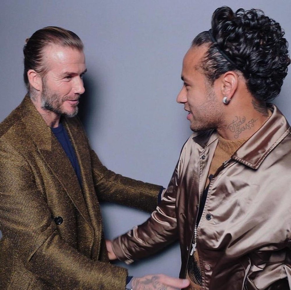 Beckham souhaite attirer le Brésilien dans ses filets. Twitter/NeymarJr