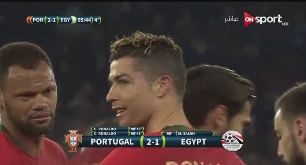 Ronaldo's brace won the game for Portugal. ONSport