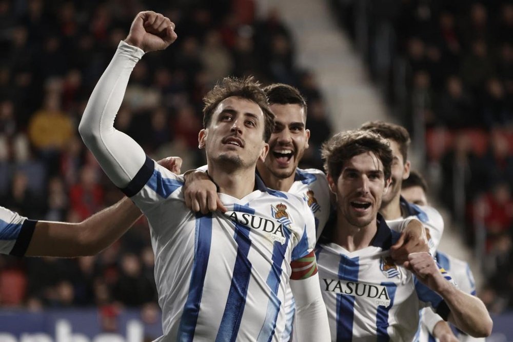 La Real Sociedad venció por 0-2 a Osasuna. EFE
