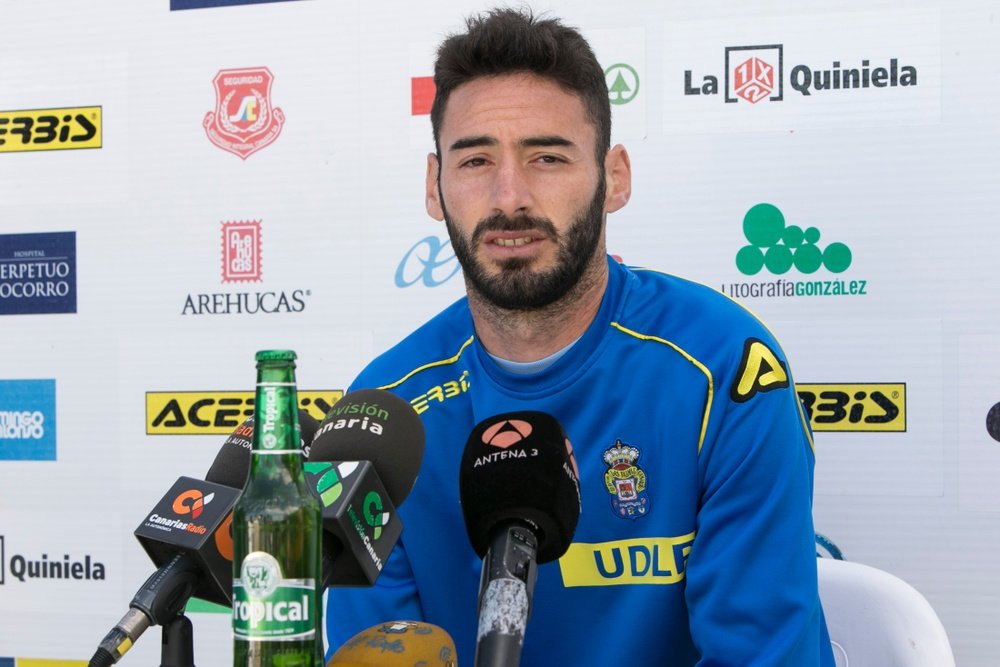 El delantero de Las Palmas Héctor Figueroa jugará cedido en el Huesca. UDLasPalmas