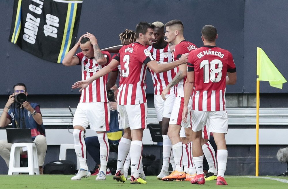 El Athletic se impuso al Cádiz por 0-4. EFE