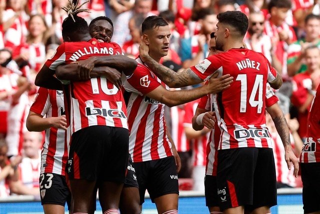 Vivian, os Williams e Berenguer sustentam a posição europeia do Athletic