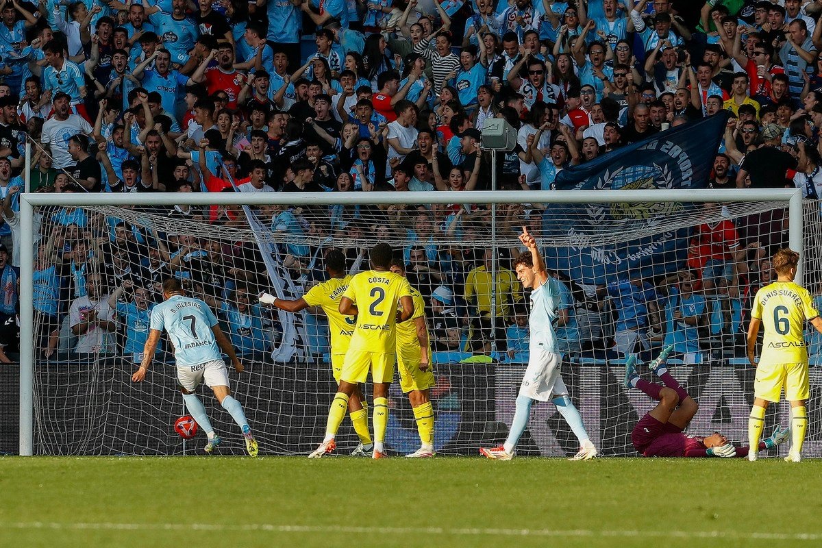 El Celta venció al Villarreal en Balaídos. EFE