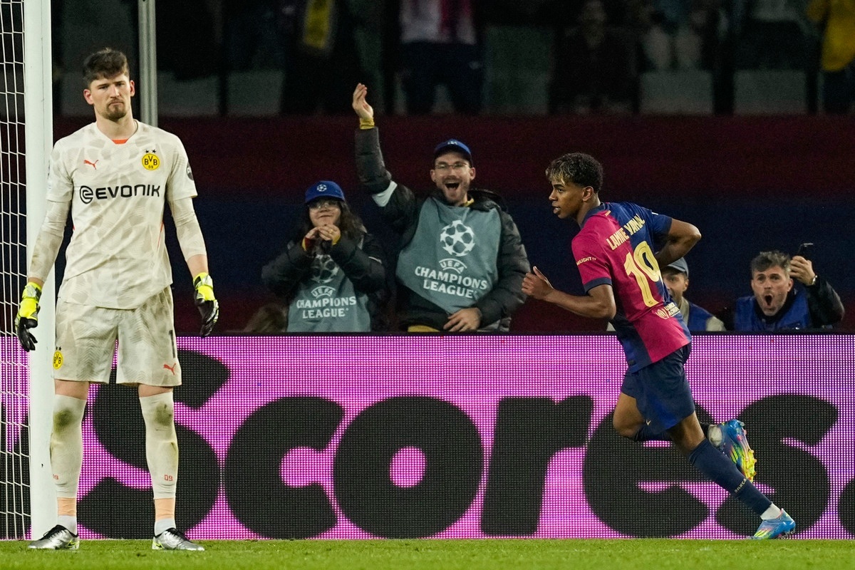 Lamine Yamal Barcelona Borussia Dortmund cuartos de final Champions