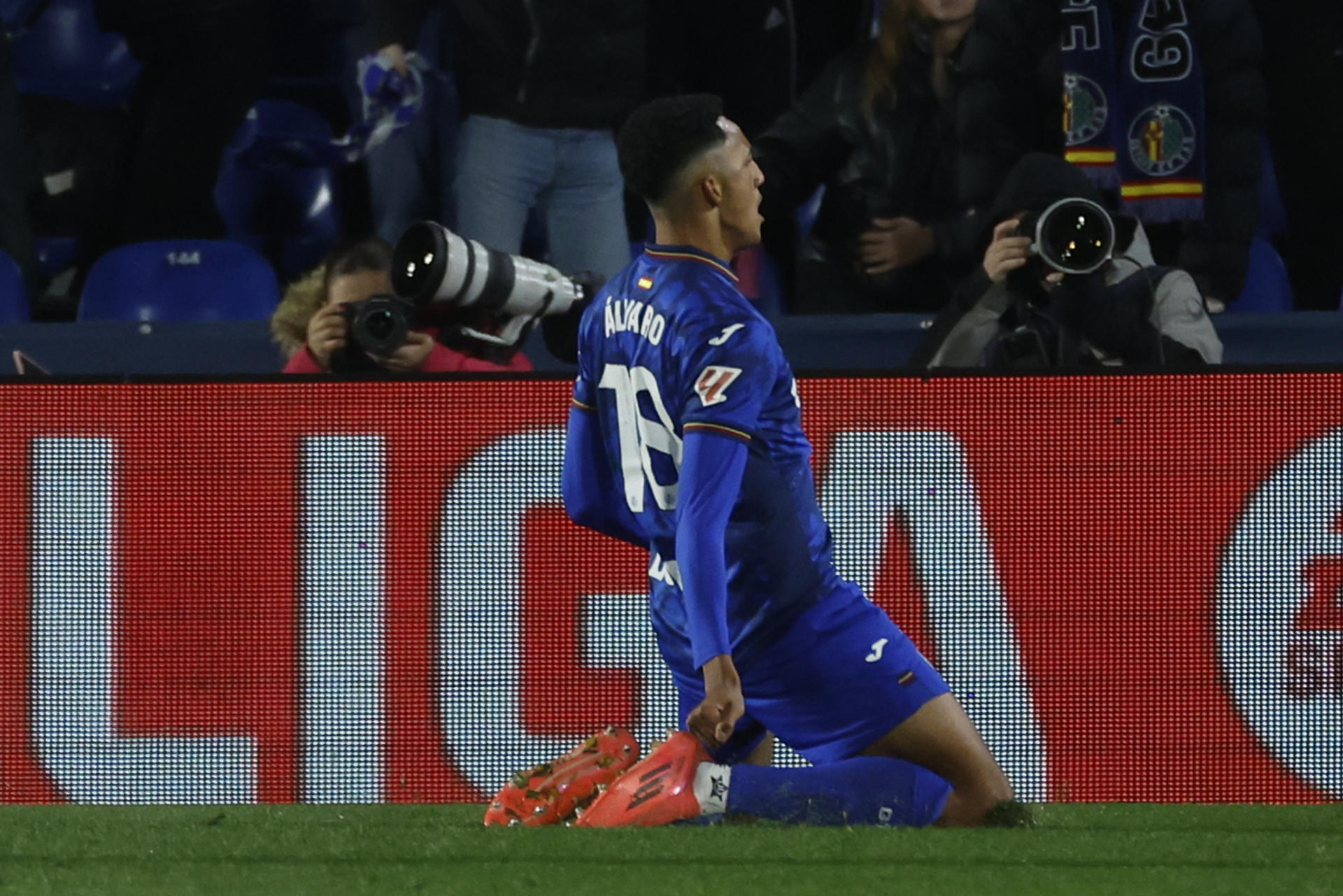 Álvaro Rodríguez, con el Getafe