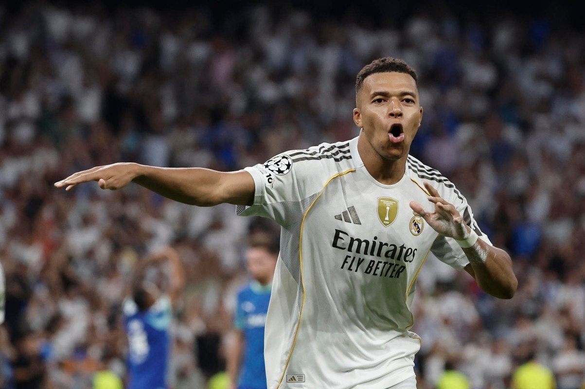 Mbappé a franchi la barre des 50 buts avec le Real Madrid. EFE