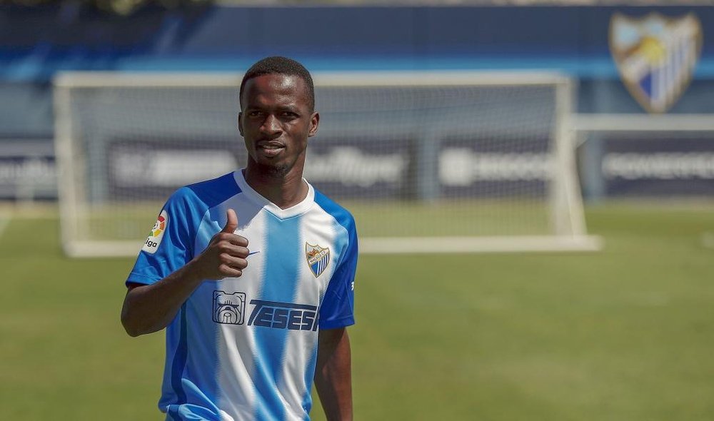 Koné entró en la convocatoria ante el Almería. MálagaCF