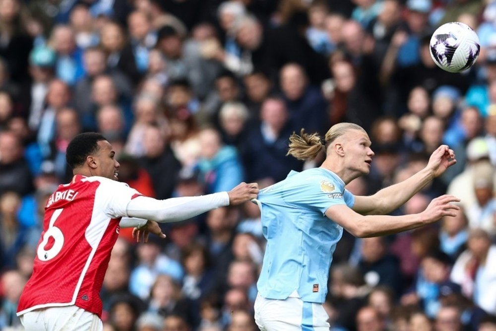 Erling Haaland said the episode with Gabriel should be left on the pitch. AFP