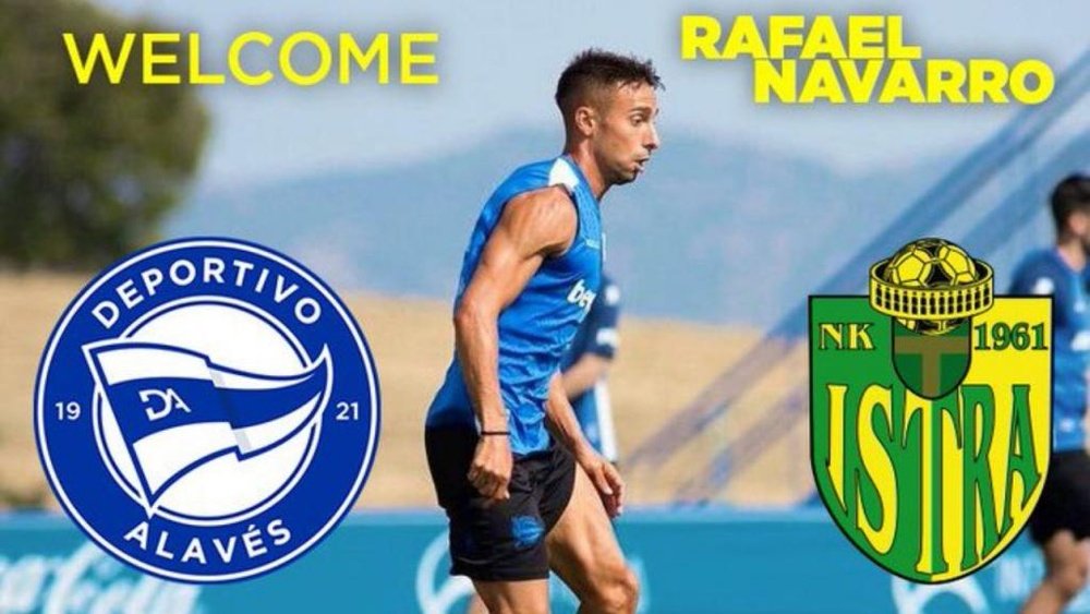 Rafa Navarro se marcha a Croacia. Captura/Twitter/NKIstra1961Pula