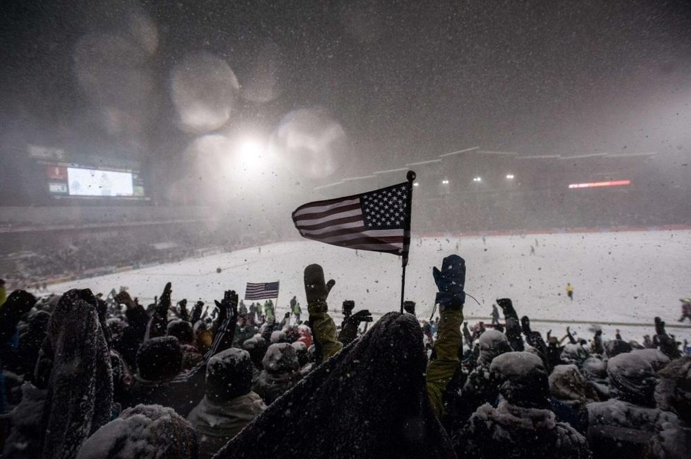 El partido se jugará con 12 grados bajo cero. AFP/Archivo