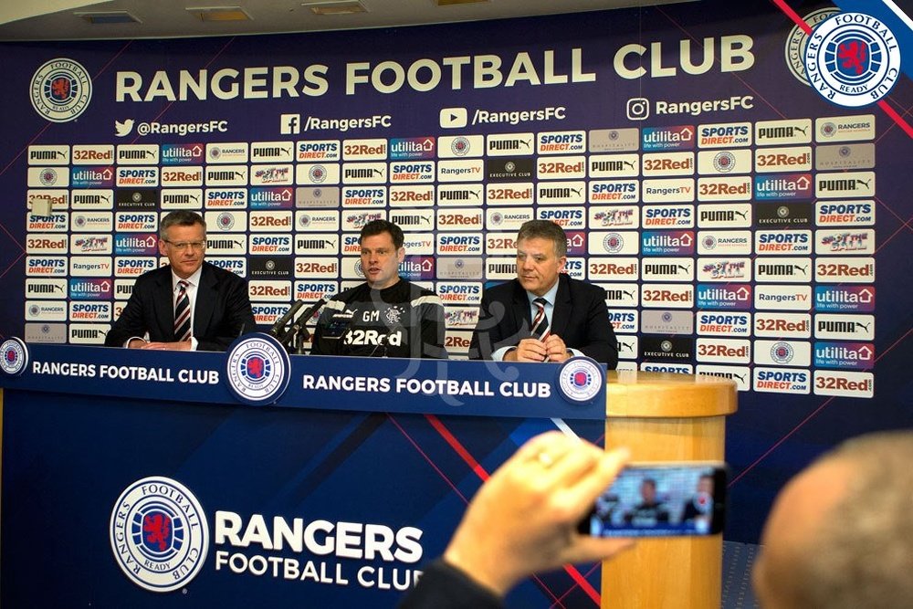 Murty será el técnico del Rangers hasta el final de temporada. RangersFC