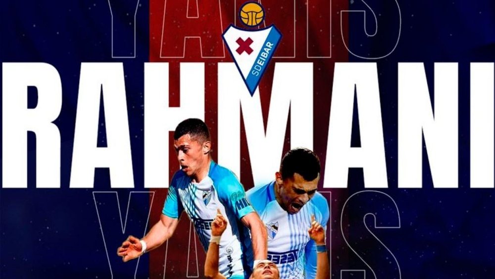 El Eibar oficializó el fichaje de Rahmani. Twitter/SDEibar