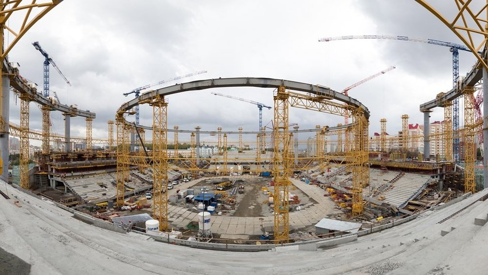 El Ekaterinburg Arena, estadio para el Mundial de Rusia, tendrá dos gradas 'exteriores'. FIFA