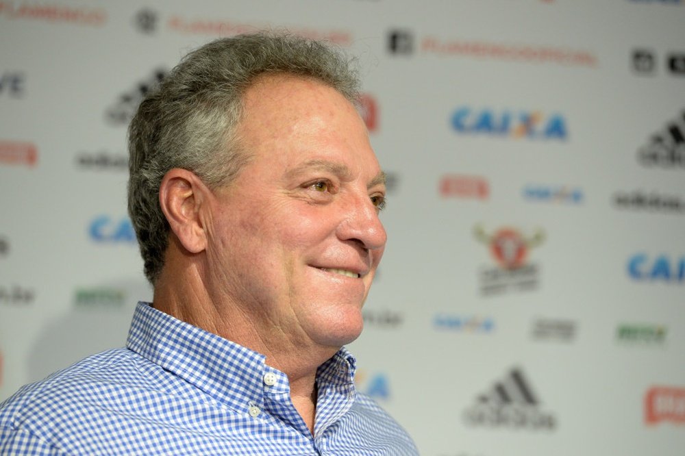 El entrenador Abel Braga durante su intervención como técnico de Flamengo. Flamengo