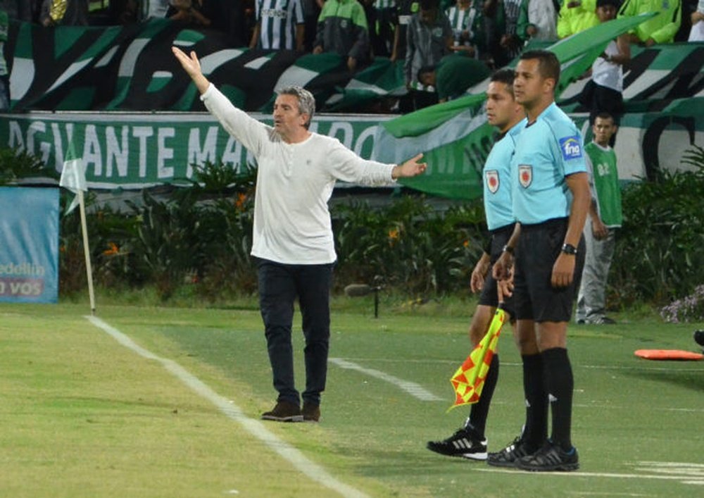 Osorio mostró su apoyo a Juanma Lillo. AtléticoNacional