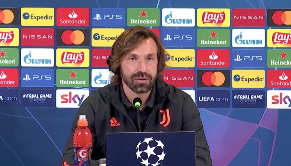Pirlo appeared in a prematch press conference. JuventusFC