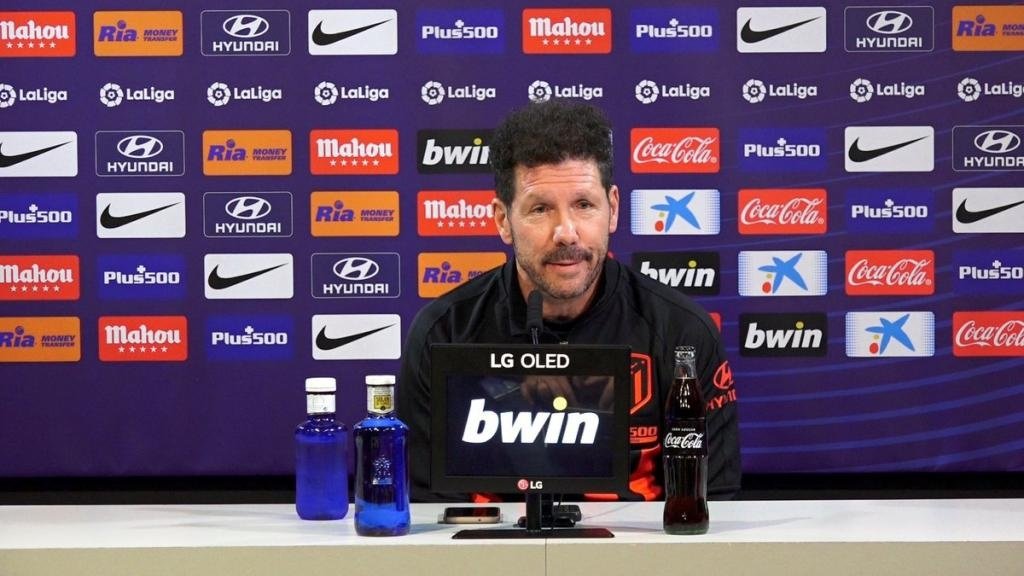Simeone analysed Atleti's clash with Barca and Griezmann's return to the Wanda. Twitter/Atleti