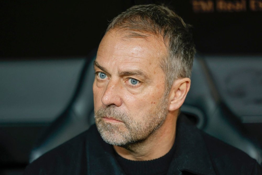 Hansi Flick was pleased with another resounding win for Barca. EFE