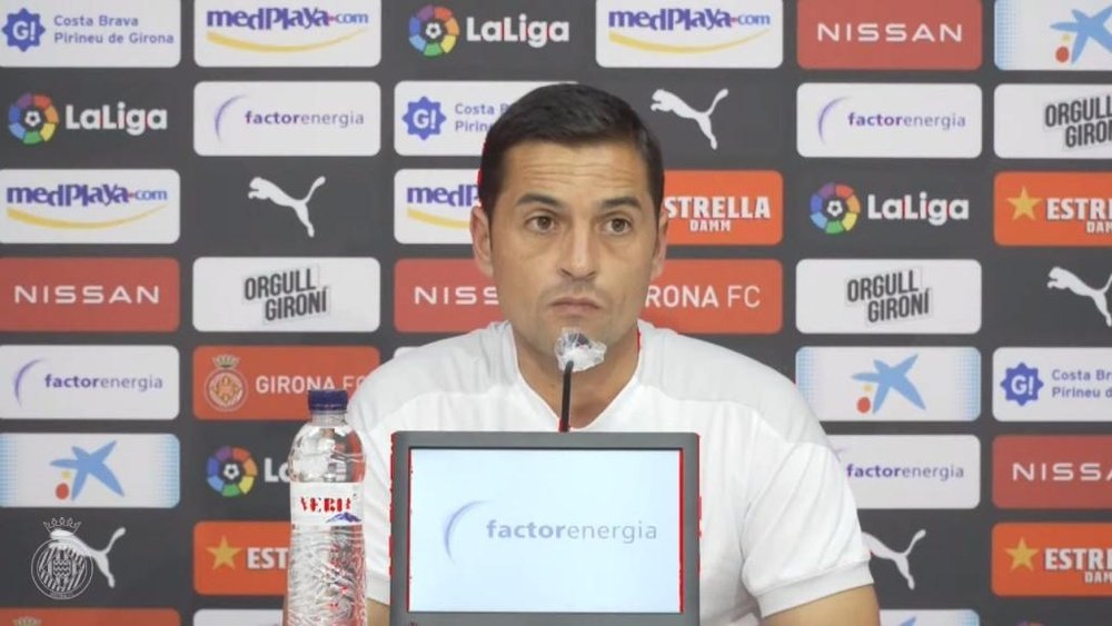 Francisco no acepta el empate. Captura/YouTube/GironaFC