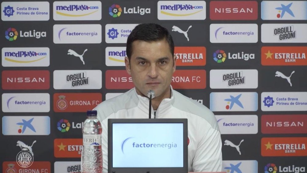 Francisco Rodríguez habló en rueda de prensa. Captura/GironaFC