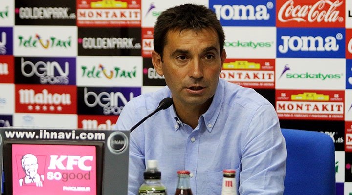El entrenador del Leganés, Asier Garitano, en rueda de prensa. DeportivoLeganes