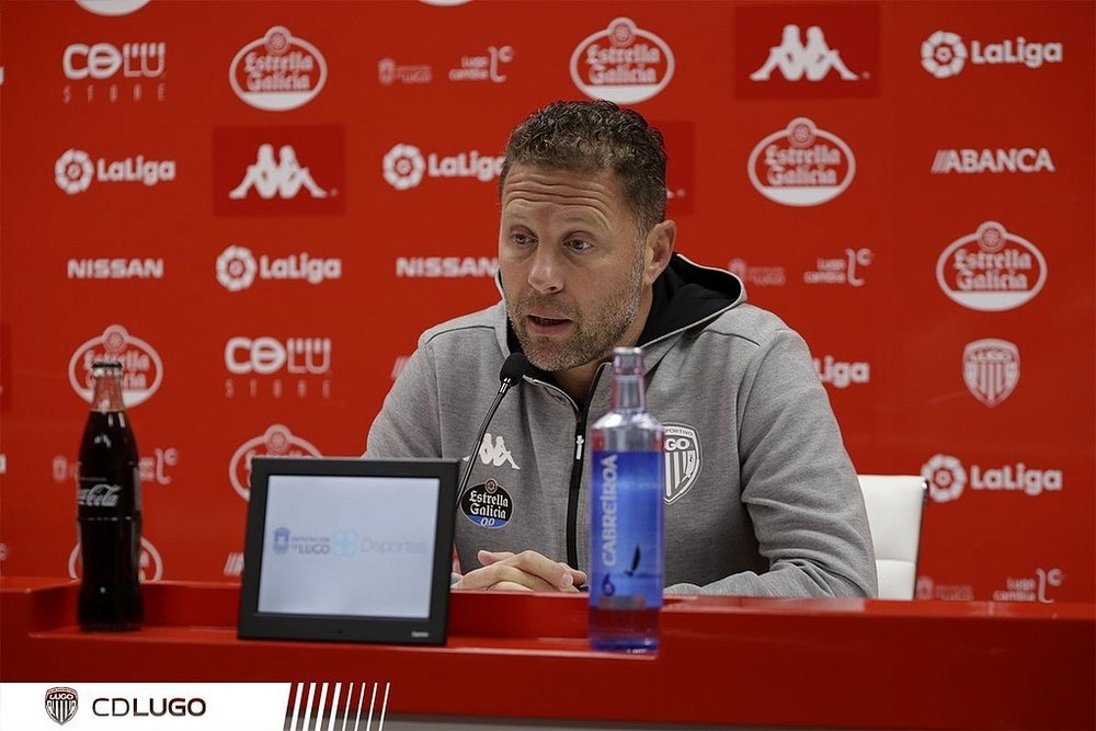 Curro Torres analizó el partido. Twitter/CDeportivoLugo