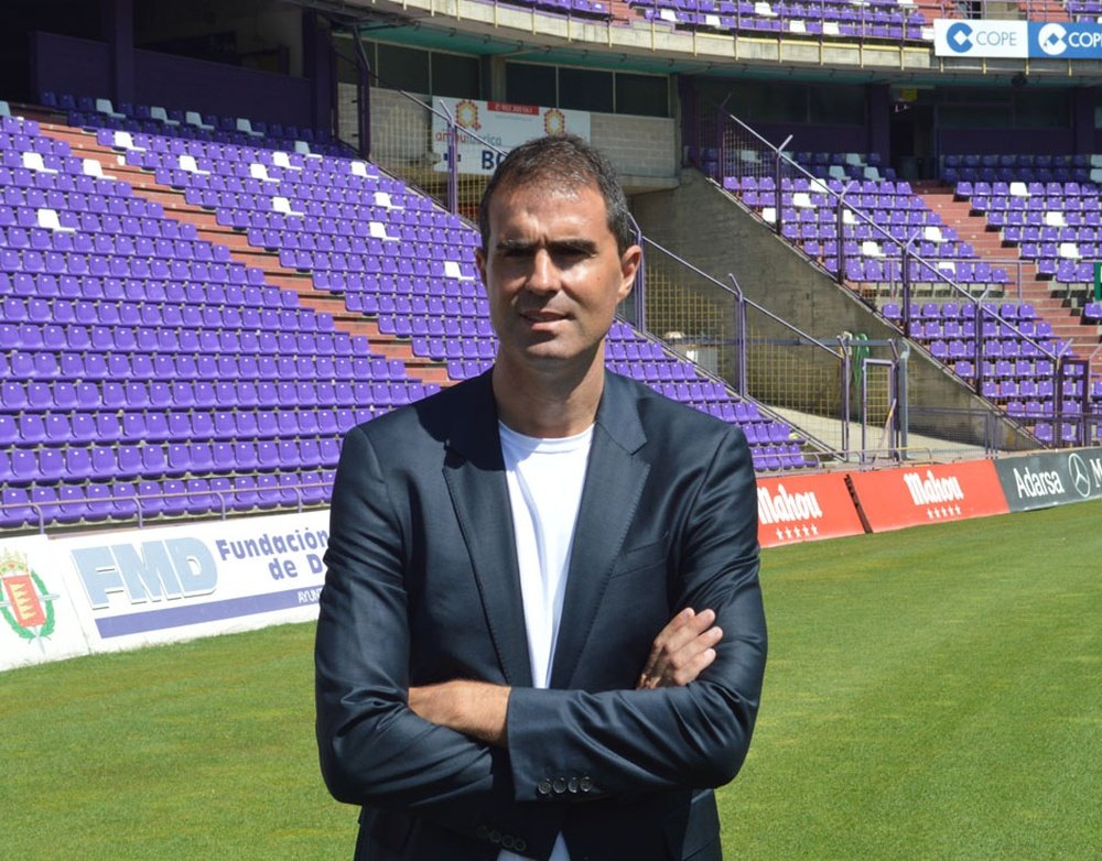 El entrenador del Real Valladolid, Gaizka Garitano. RealValladolid