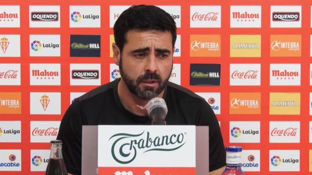 David Gallego se mostró ambicioso en la previa del Valladolid-Sporting. Captura/RealSporting