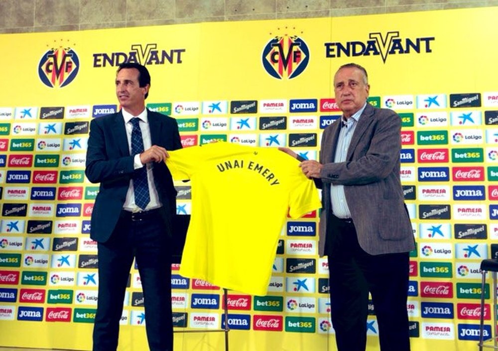 Unai Emery veut gagner un titre avec Villarreal. Twitter/VillarrealCF