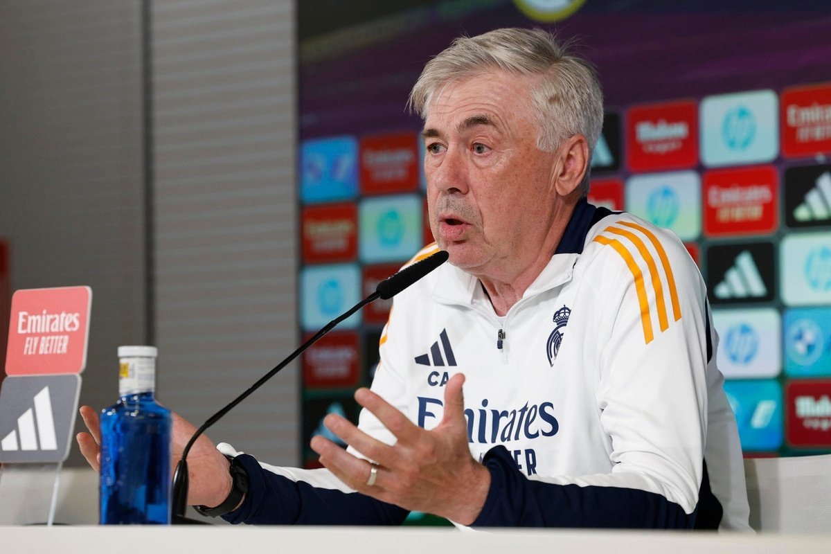 Ancelotti ofreció su última rueda de prensa. EFE