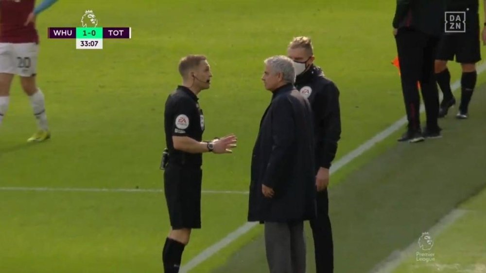 Tottenham s'est incliné ce dimanche sur le terrain de West Ham. Capture/DAZN