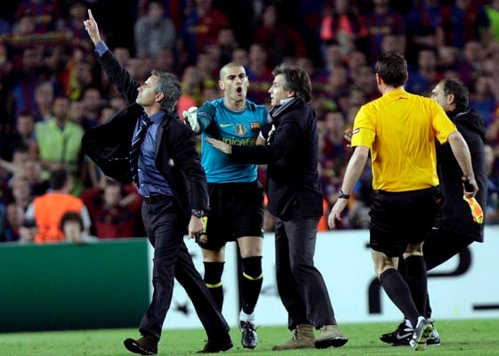 Mourinho conquistó el Camp Nou con el Inter. EFE