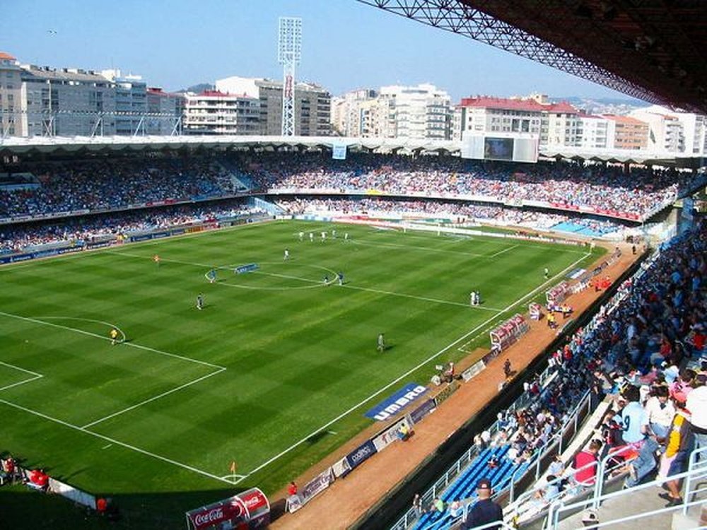 El estadio de Balaídos, hogar del Celta de Vigo. Twitter