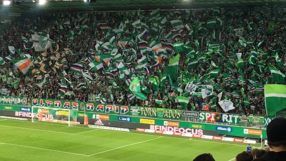 El Rapid de Viena se impuso al Saint Polten por la mínima. SKRapid