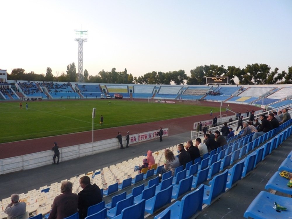 El estadio del Volgar Astrakhan, en Rusia. Soccerway